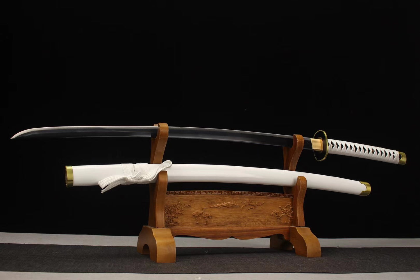 Solon Three Blades and Dao One Text, Black Blade Qiushui, Snow Goes High Performance Manganese Steel