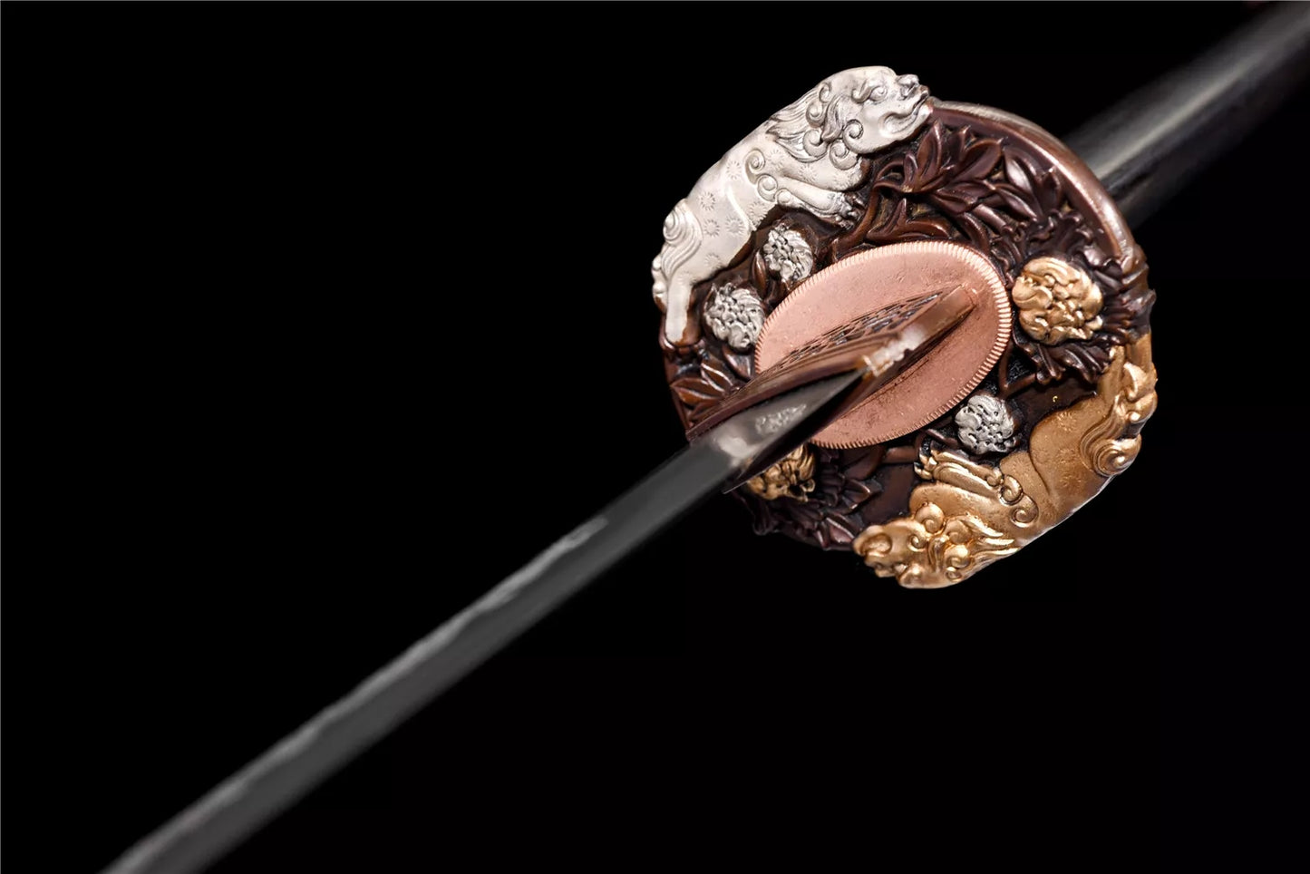Gilt Lion Tri-color Upper Research Sword