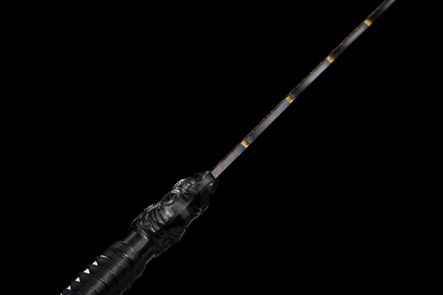 Exclusive Ghost Head Hilt Embroidery Blade - Night Demon