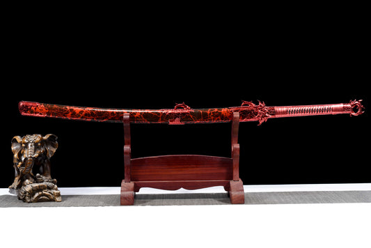 clawed dragon embroidered spring knife
