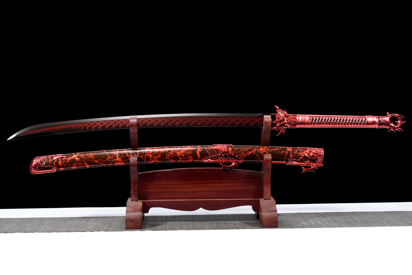clawed dragon embroidered spring knife
