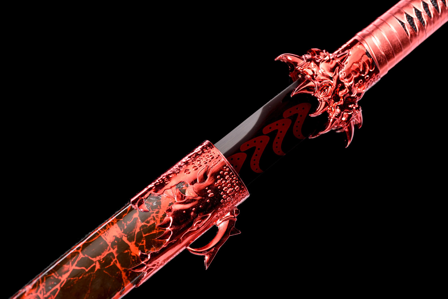 clawed dragon embroidered spring knife