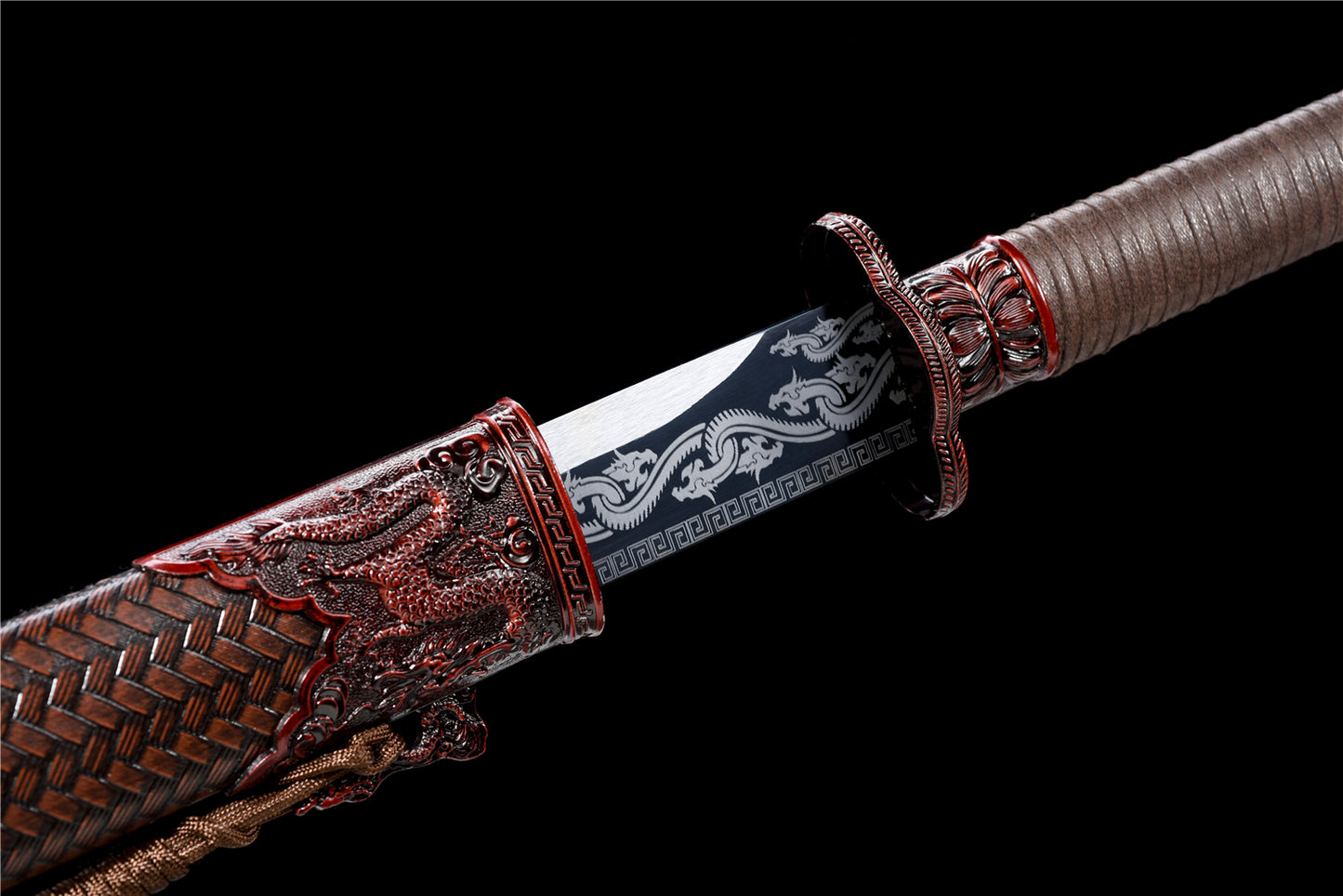Blood-colored magic dragon