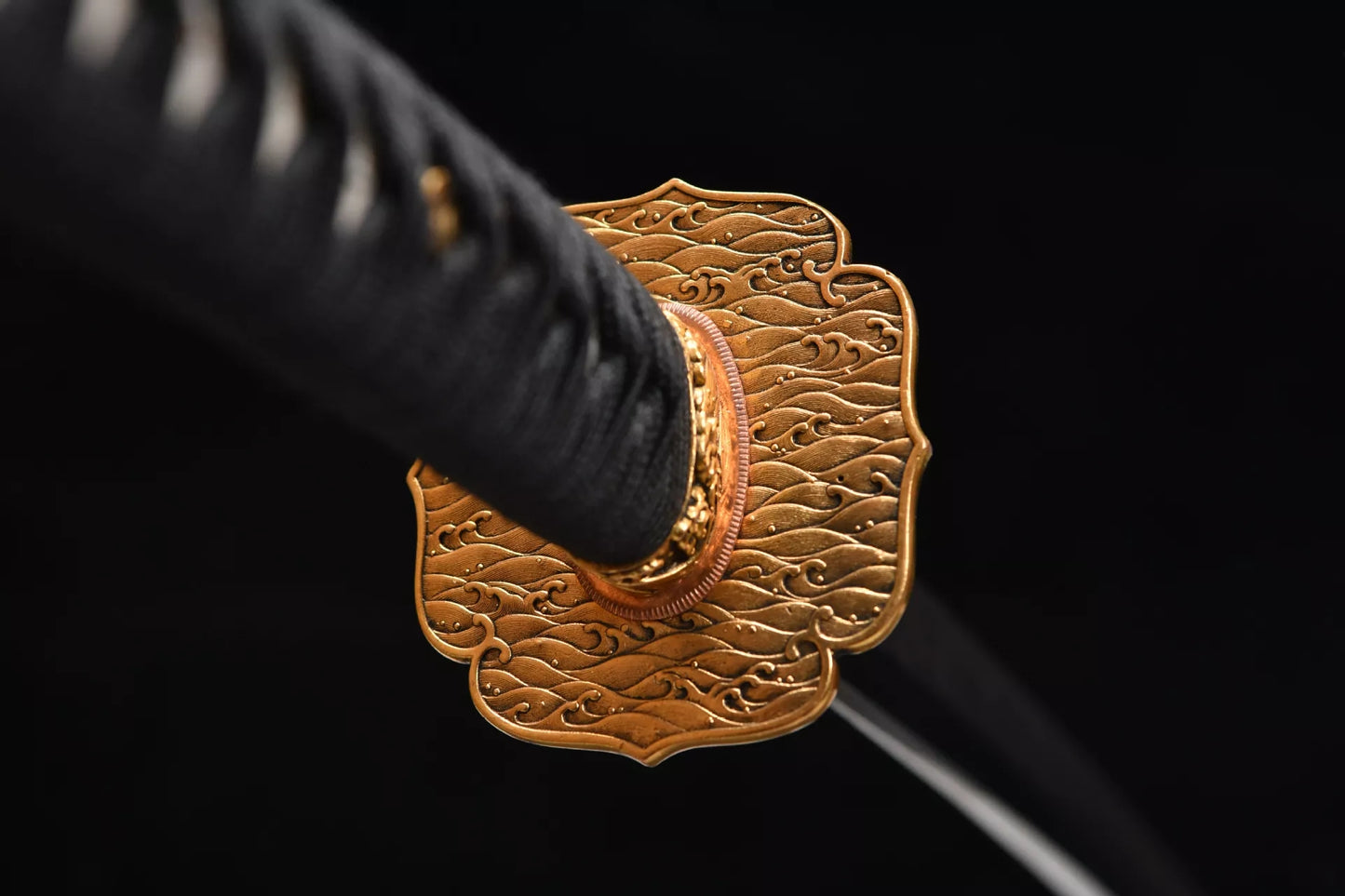 26-inch T10 Steel Tri-color Sword - Maki-e Gold Dragon Sword